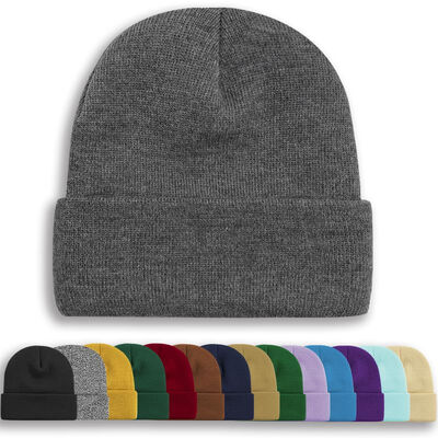 oem odm design black blank beanies custom skull cap knitted beanie winter cap