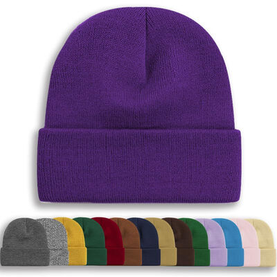 oem odm design black blank beanies custom skull cap knitted beanie winter cap