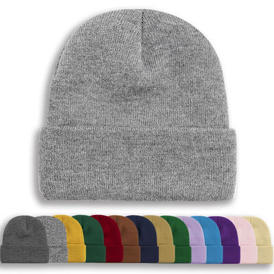 oem odm design black blank beanies custom skull cap knitted beanie winter cap