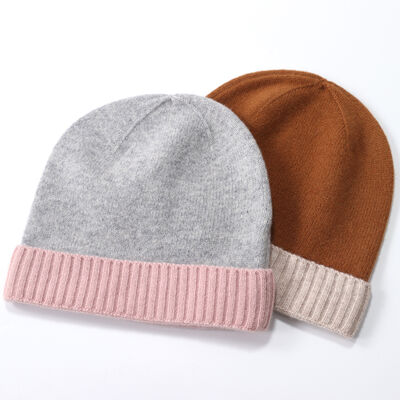 Professional Beanie Manufacturer New Design Custom Beanie Hat Warm Cotton Cuffed Winter Hats with Logo