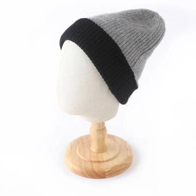 Custom Beanie Manufacturers Oem Cuff Fold Winter Cap Knit Hat Embroidery Logo