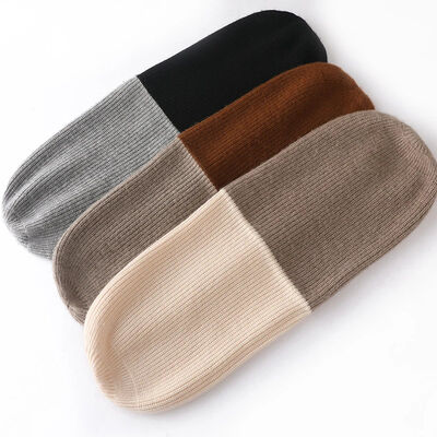Custom Beanie Manufacturers Oem Cuff Fold Winter Cap Knit Hat Embroidery Logo