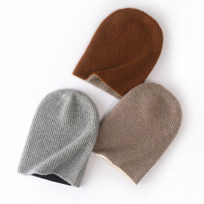 Custom Beanie Manufacturers Oem Cuff Fold Winter Cap Knit Hat Embroidery Logo