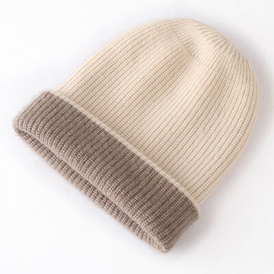 Custom Beanie Manufacturers Oem Cuff Fold Winter Cap Knit Hat Embroidery Logo