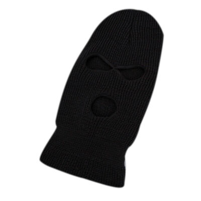 3-Hole Hat Knitted Full Face Ski Mask Winter Balaclava Warm Knitted Full Face Mask Outdoor Sports Halloween Gift