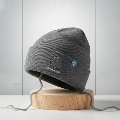 Custom Design Options Lightweight Breathable Merino Beanie Hat for Winter and Corporate Branding