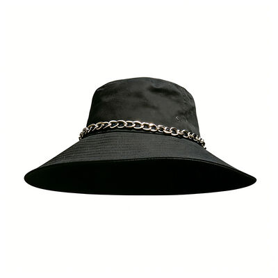100% Cotton Wide Brim Fisherman Bucket Hat with Custom Logo for Outdoor Sun Protection