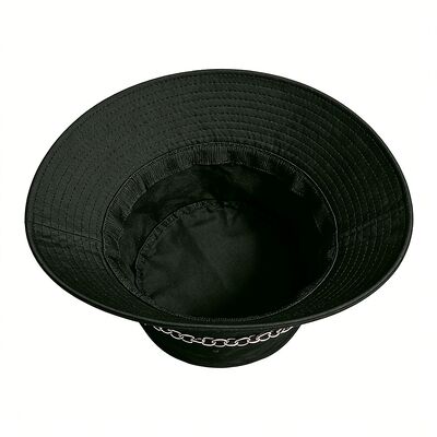 100% Cotton Wide Brim Fisherman Bucket Hat with Custom Logo for Outdoor Sun Protection