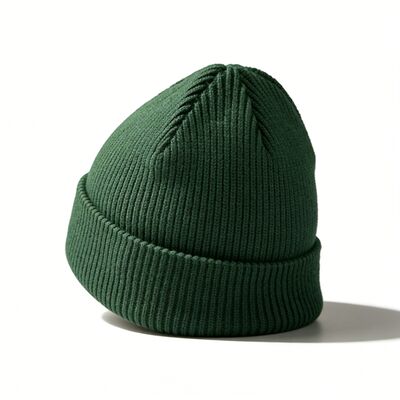 Custom Embroidery Knit Beanie Hat with Adult Circumference and Acrylic Material for Winter Warmth