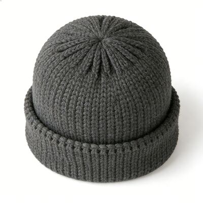 Custom Logo Unisex Knit Beanie Hat with High-Quality Acrylic for Winter Warmth and Style