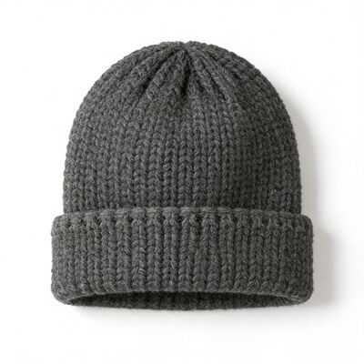 Custom Logo Unisex Knit Beanie Hat with High-Quality Acrylic for Winter Warmth and Style