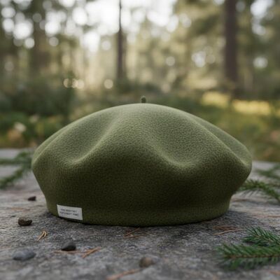 Classic Green Beret Hat with High Durability Hand Wash Only Care and All Seasons Versatility