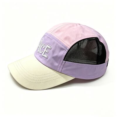 Customized 5 Panel Camper Hat Featuring Hook and Loop Strap Closure Medium Brim Length Ideal for Hiking Camping and Gifts