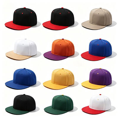 Cotton Flat Brim Snapback Hats Customized Logo Featuring Durable Fabric Ideal for Urban Fashion Sports Events and Casual