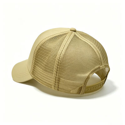Customized Size 6 Panel Trucker Cap with Embroidered Logo and Cotton Sweatband for All Seasons