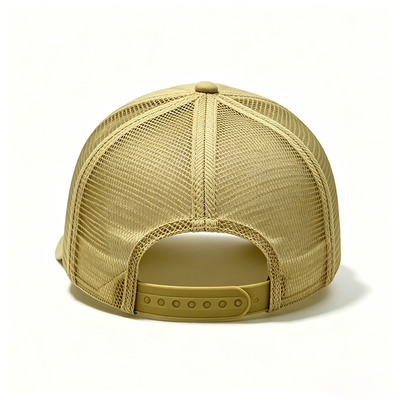 Customized Size 6 Panel Trucker Cap with Embroidered Logo and Cotton Sweatband for All Seasons