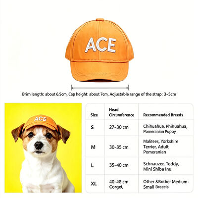 Non toxic and eco friendly materials Stylish Dog Hat 50 grams lightweight durable comfortable for pet outdoor activities