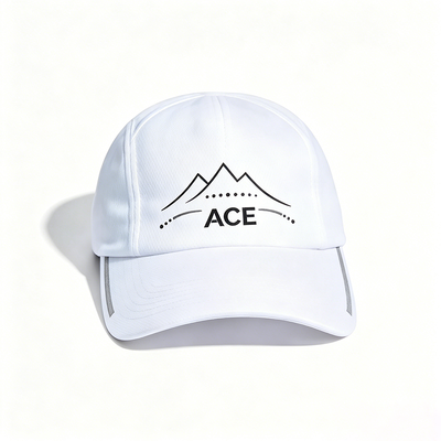 Breathable Sport Polyester Sweatband Metal Strap Cap Unstructured Comfortable Adjustable Casual Hat for Outdoor Activities