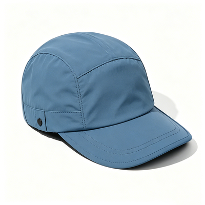 Customized 5 Panel Camper Hat with Sports Mesh Sweatband and Breathable Mesh for Outdoor Activities