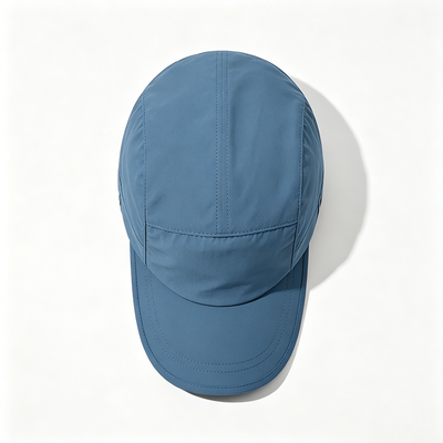 Customized 5 Panel Camper Hat with Sports Mesh Sweatband and Breathable Mesh for Outdoor Activities