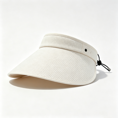 Adjustable Strap Sun Visor Cap Offering 7.5 Inches Visor Width and Length Ideal for Sun Protection During Outdoor Workouts
