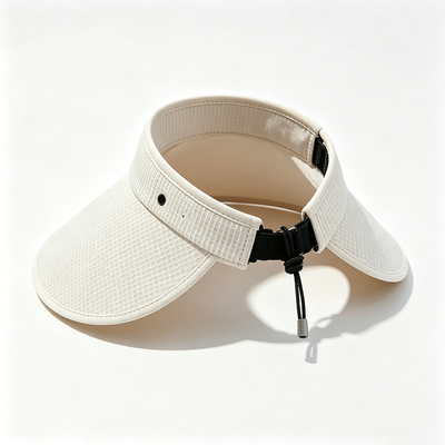 Adjustable Strap Sun Visor Cap Offering 7.5 Inches Visor Width and Length Ideal for Sun Protection During Outdoor Workouts
