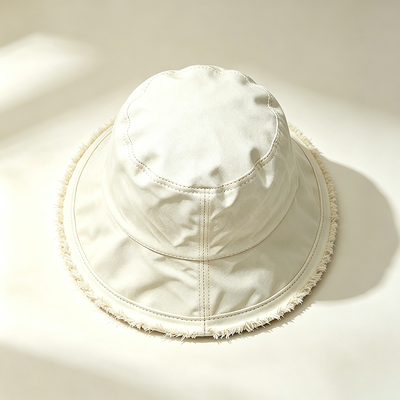 Wide Brim Fisherman Hat Custom Logo Cotton Fisherman Bucket Hat Ideal for Sun Protection During Outdoor Activities