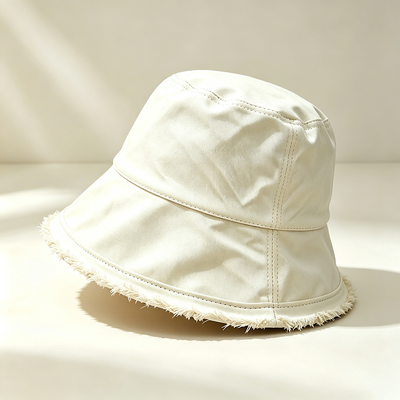 Wide Brim Fisherman Hat Custom Logo Cotton Fisherman Bucket Hat Ideal for Sun Protection During Outdoor Activities