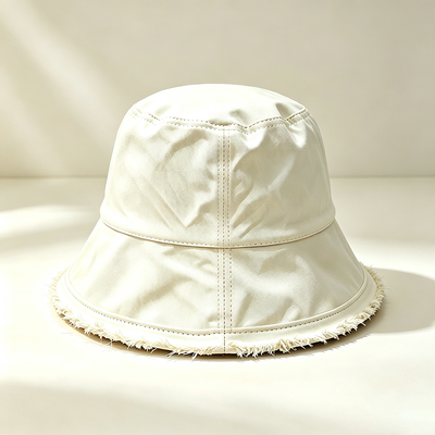 Wide Brim Fisherman Hat Custom Logo Cotton Fisherman Bucket Hat Ideal for Sun Protection During Outdoor Activities