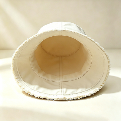 Wide Brim Fisherman Hat Custom Logo Cotton Fisherman Bucket Hat Ideal for Sun Protection During Outdoor Activities