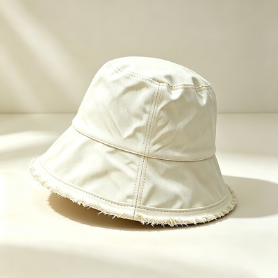 Wide Brim Fisherman Hat Custom Logo Cotton Fisherman Bucket Hat Ideal for Sun Protection During Outdoor Activities