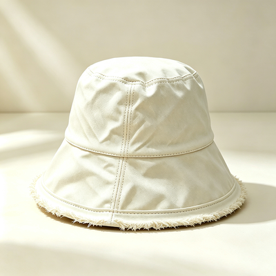 Wide Brim Fisherman Hat Custom Logo Cotton Fisherman Bucket Hat Ideal for Sun Protection During Outdoor Activities