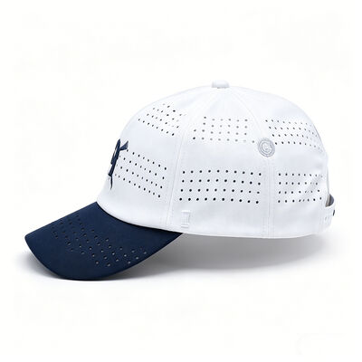 Plastic Buckle Back Closure 6 Panel Baseball Cap Embroidered Front Logo Great Choice for Fashion Show and Summer Outings