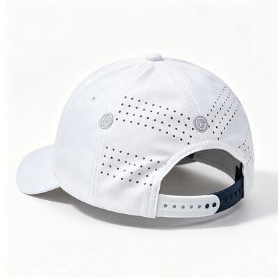 Plastic Buckle Back Closure 6 Panel Baseball Cap Embroidered Front Logo Great Choice for Fashion Show and Summer Outings