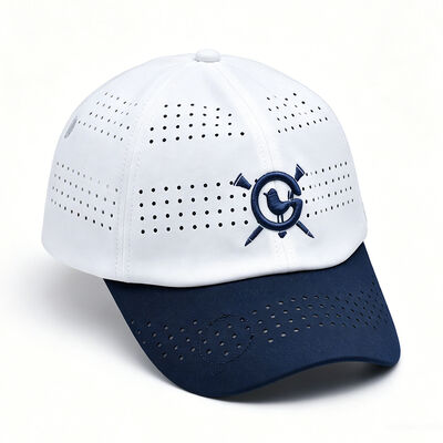 Plastic Buckle Back Closure 6 Panel Baseball Cap Embroidered Front Logo Great Choice for Fashion Show and Summer Outings