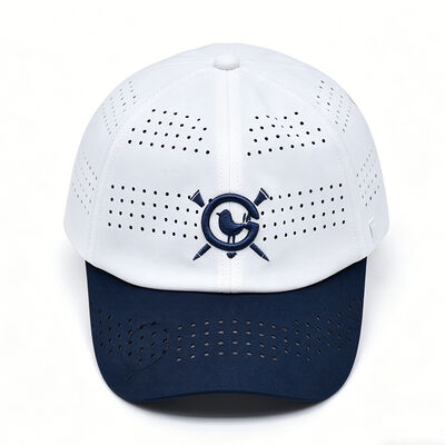 Plastic Buckle Back Closure 6 Panel Baseball Cap Embroidered Front Logo Great Choice for Fashion Show and Summer Outings