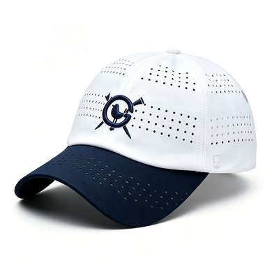 Plastic Buckle Back Closure 6 Panel Baseball Cap Embroidered Front Logo Great Choice for Fashion Show and Summer Outings