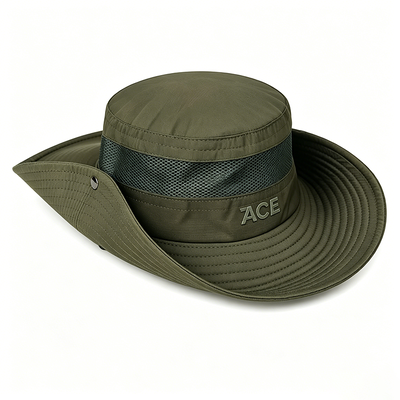 UPF 50 Military Tactical Boonie Hat with 3" Wide Brim and Cotton/Polyester Blend for Outdoor Adventures