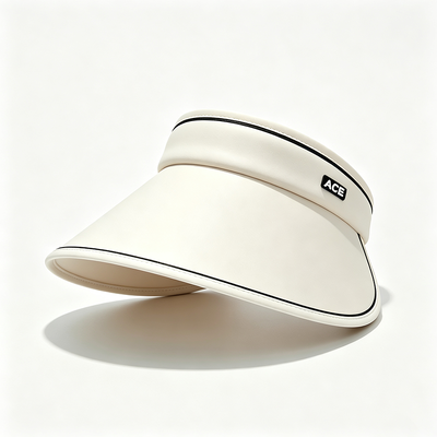 UV Protection Sun Visor Cap Wide Brim Lightweight Breathable Adjustable Strap Perfect for Outdoor Sports Golf Tennis Running