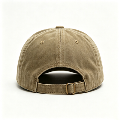 Sports Dad Hat with 100% Cotton Inner Tape Adjustable Metal Clasp Buckle and 6 Panel Design