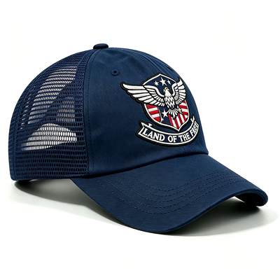 Trucker Snapback Trucker Cap Customize Eyelets Adjustable Mesh Back Hat Perfect for Outdoor Activities Casual Wear and Events