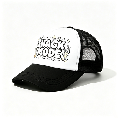Curved 6 Panel Trucker Cap Plastic Snapback Closure Customized Ideal for Campaigns Team Uniforms and Casual Wear