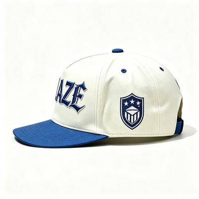 High Durability Flat Brim Snapback Hats Customized Logo in Royal Blue or Any Colors Ideal for Corporate Events Promotions and Team Uniforms