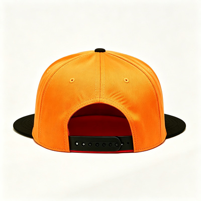 Orange snapback caps flat visor snapback hats in assorted colors perfect for bulk purchase and customization