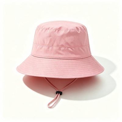 Recycled Sustainable Materials Fisherman Bucket Hat with 100% Cotton Lining and Wide Brim Sun Protection