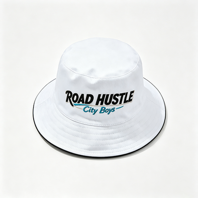100% Cotton Recycled Fabric Fisherman Bucket Hat with One Size Crown for Outdoor Sun Protection