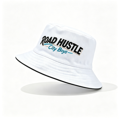 100% Cotton Recycled Fabric Fisherman Bucket Hat with One Size Crown for Outdoor Sun Protection