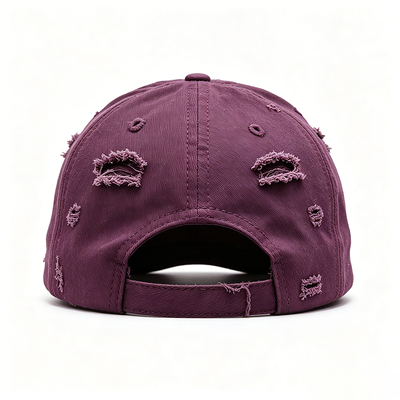 Distressed Breathable Lightweight Sports Dad Hat Raised Embroidery Hand Washable Ideal for Casual Wear Outdoor Enthusiasts