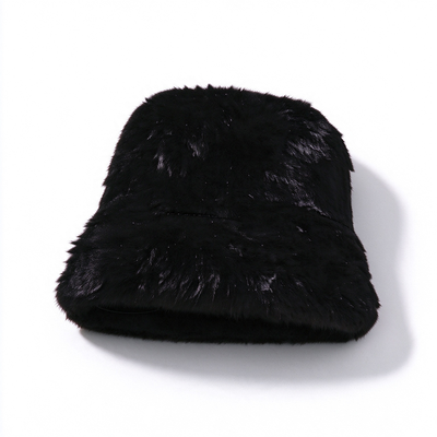 Faux Fur Bucket Hat Soft Plush Fisherman Hat Warm Autumn Winter Hat For Daily Street Outdoor Wear
