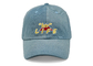 Customized cartoon embroidery washed fabric cotton adult baseball cap hat